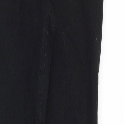 Denim & Co. Womens Black Cotton Skinny Jeans Size 10 Slim Zip