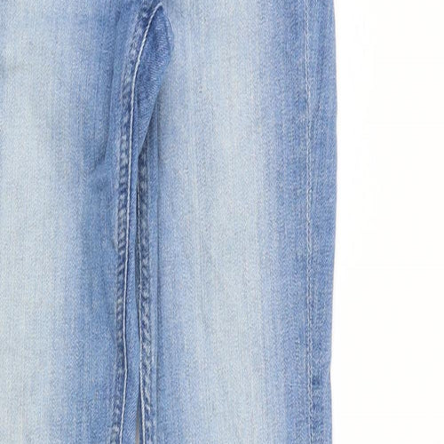 &Denim Womens Blue Cotton Skinny Jeans Size 26 in Slim Zip