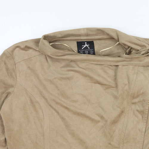 Atmosphere Womens Brown Biker Jacket Size 6 Zip