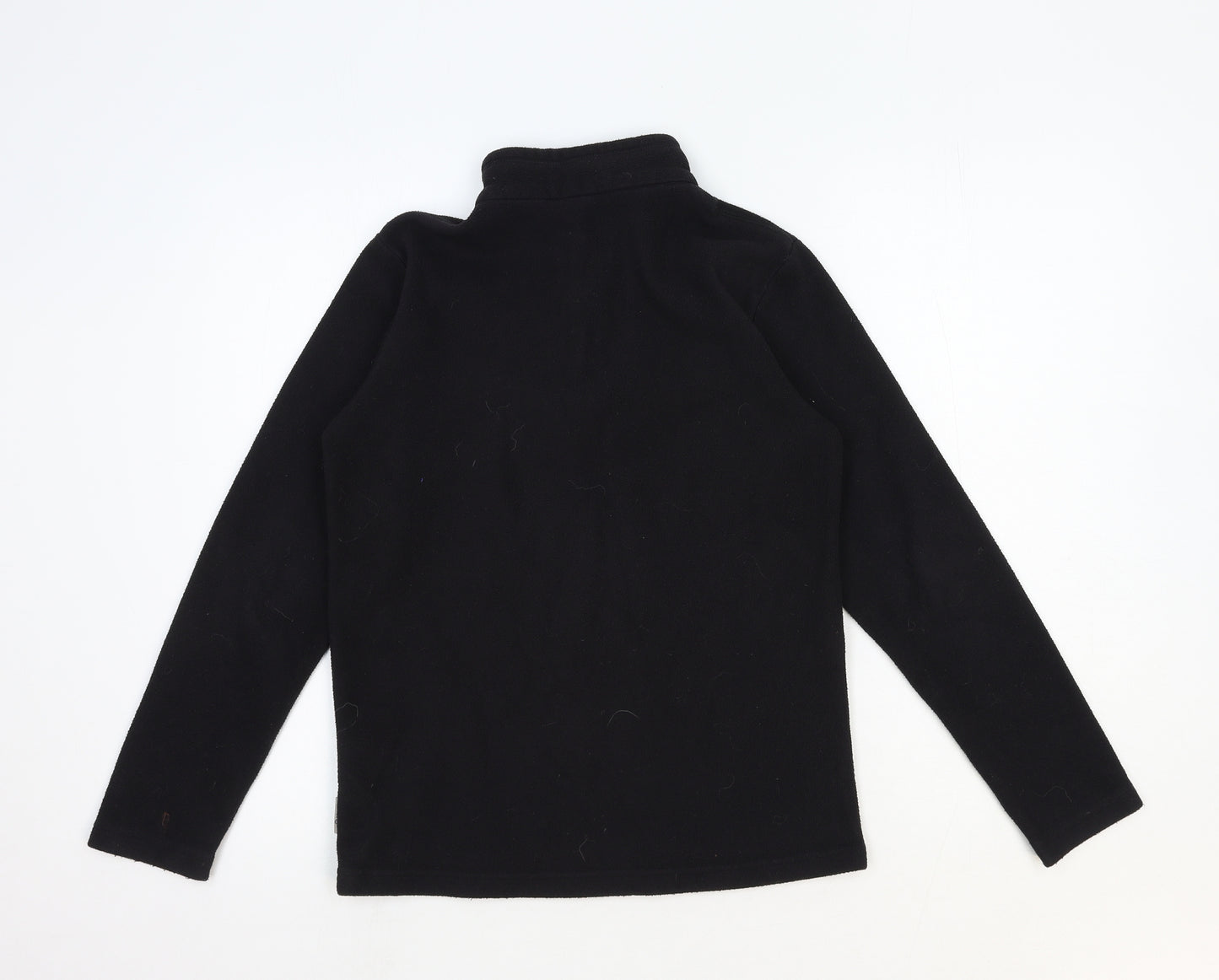 DECATHLON Boys Black Polyester Pullover Sweatshirt Size 14 Years Zip