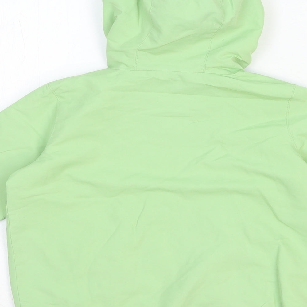 John Lewis Boys Green Rain Coat Coat Size 2-3 Years Zip
