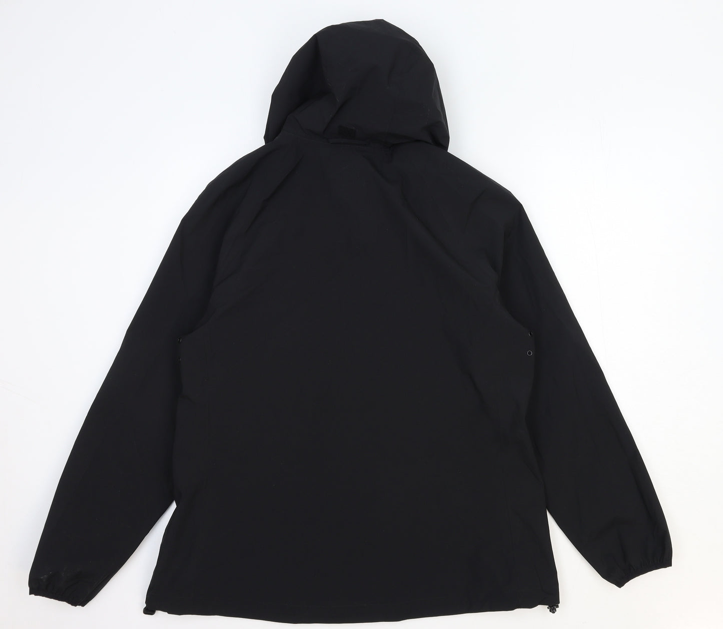 Good Move Womens Black Rain Coat Coat Size 16 Zip