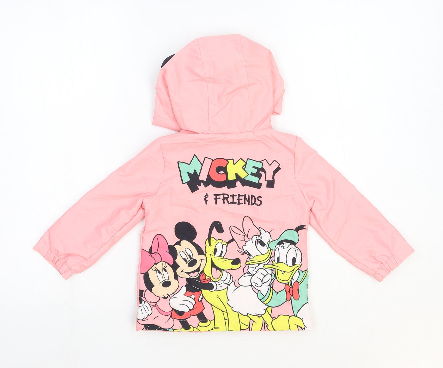 Disney Baby Girls Pink Basic Jacket Jacket Size 12-18 Months Zip - Minnie Mouse