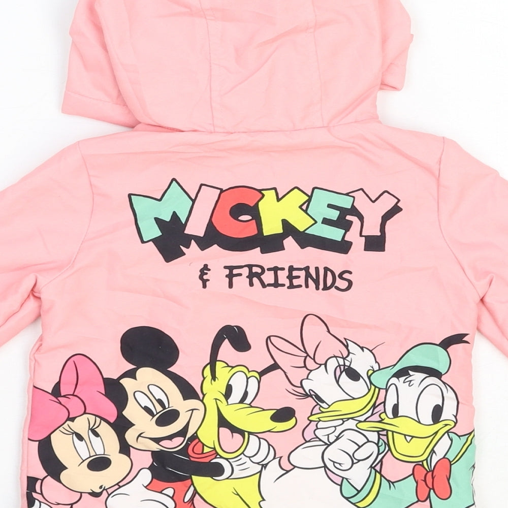 Disney Baby Girls Pink Basic Jacket Jacket Size 12-18 Months Zip - Minnie Mouse