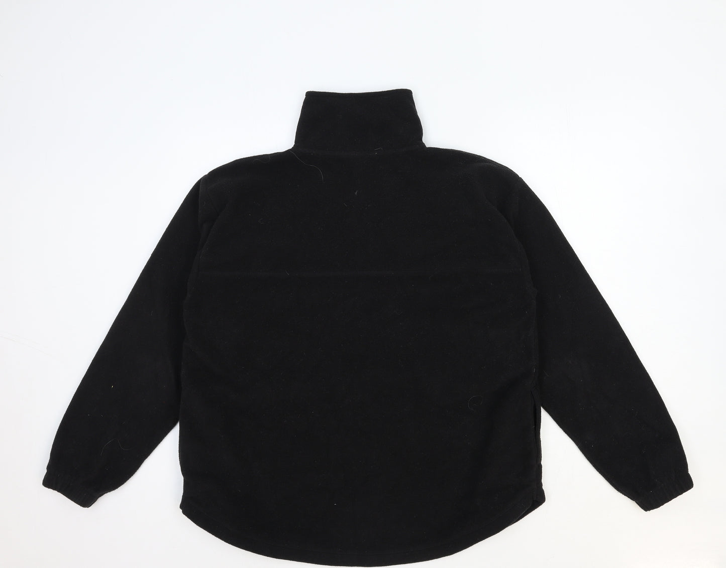 George Womens Black Polyester Pullover Sweatshirt Size 12 Zip