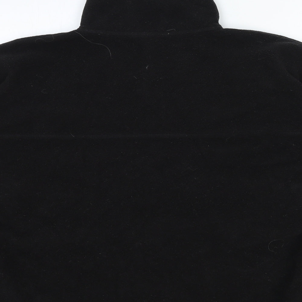 George Womens Black Polyester Pullover Sweatshirt Size 12 Zip