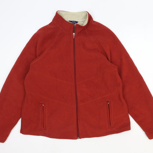 Reimans Womens Orange Jacket Size XL Zip