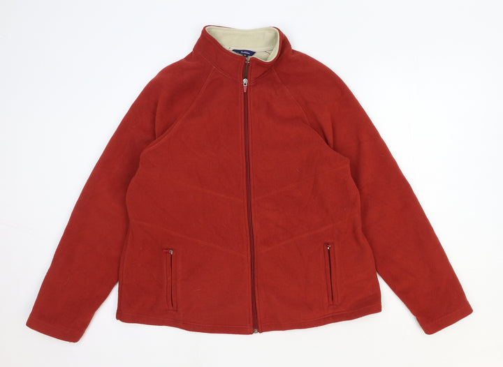 Reimans Womens Orange Jacket Size XL Zip