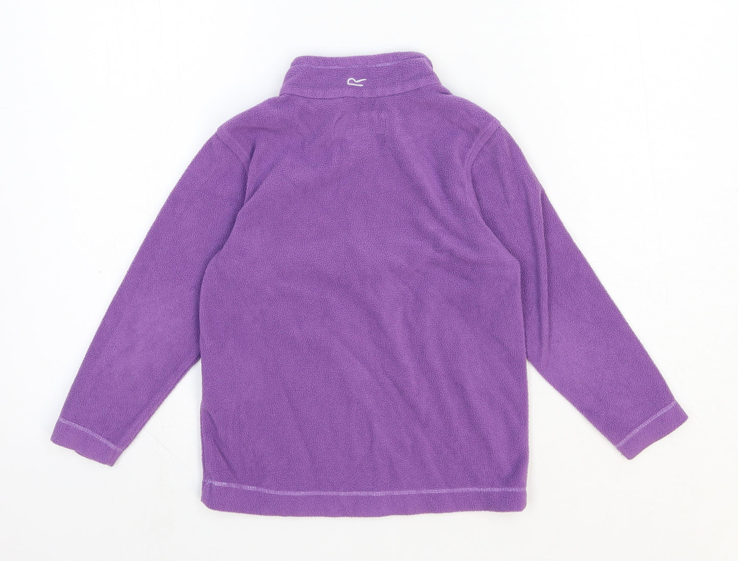 Regatta Girls Purple Polyester Pullover Sweatshirt Size 3-4 Years Zip