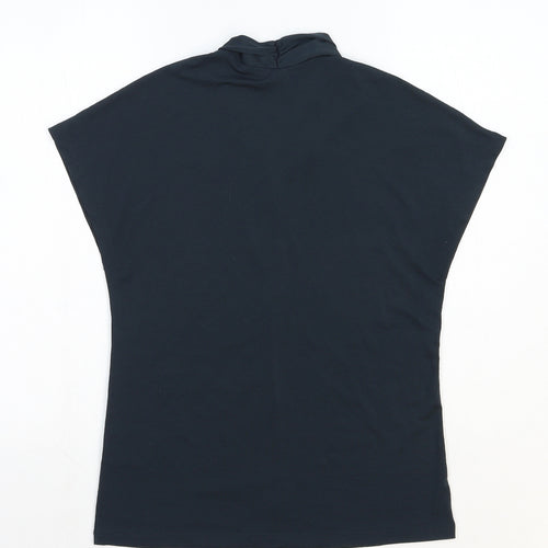 H&M Womens Green Polyester Basic T-Shirt Size XS V-Neck