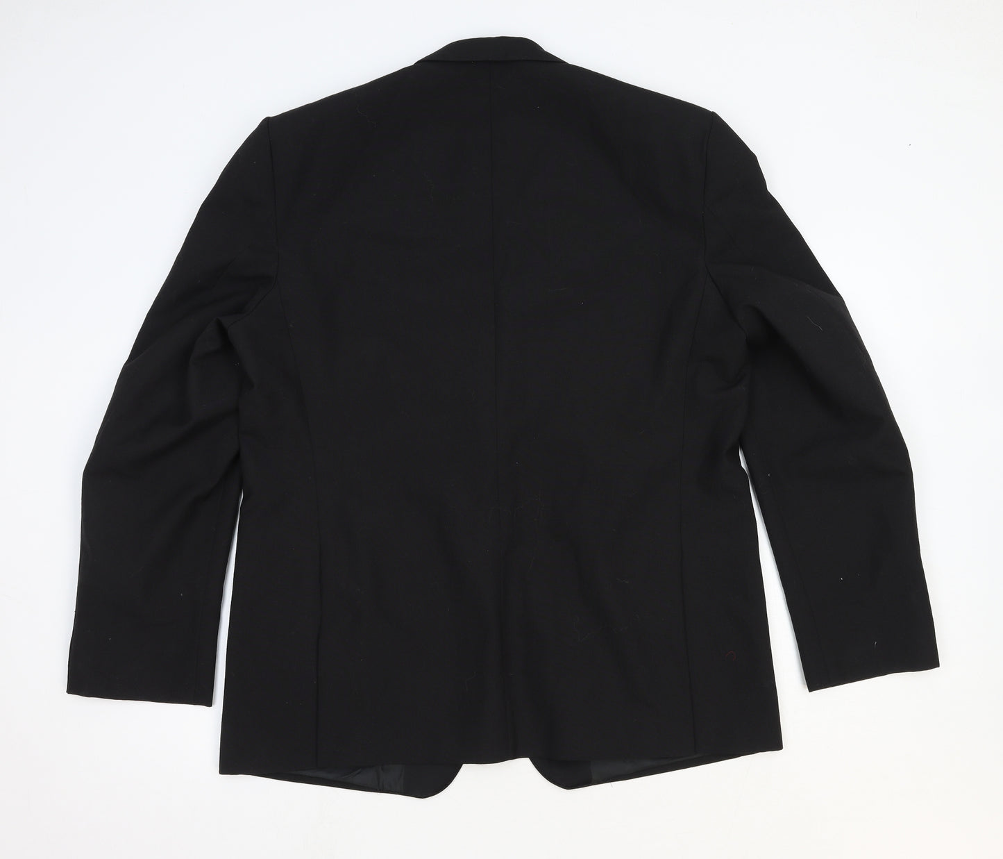 Dunn & Co Mens Black Wool Tuxedo Suit Jacket Size 44 Regular