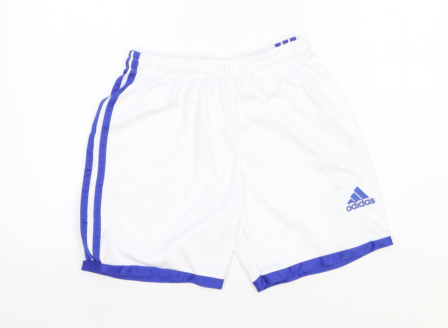 adidas Womens White Cotton Sweat Shorts Size 8 Regular