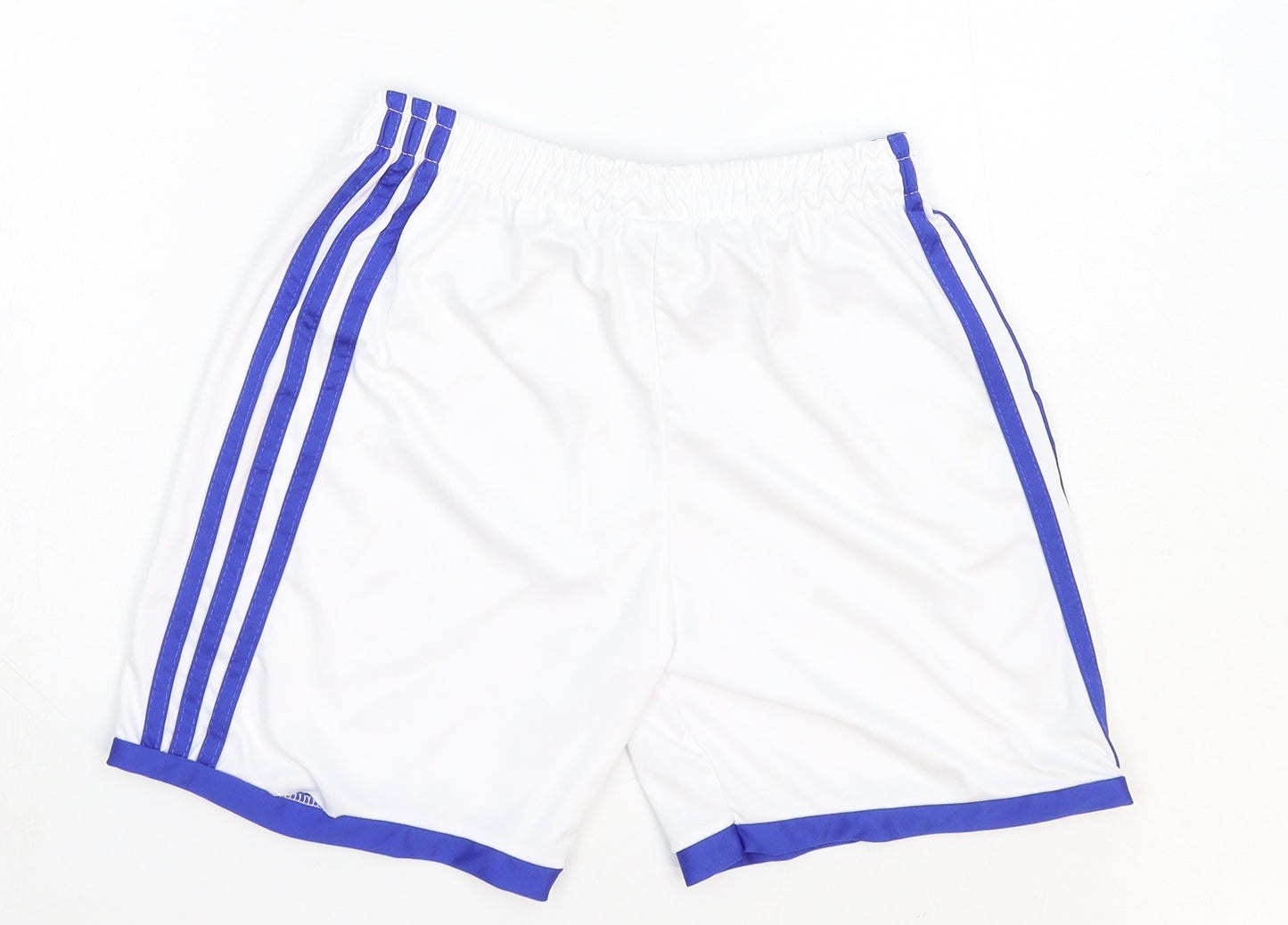 adidas Womens White Cotton Sweat Shorts Size 8 Regular