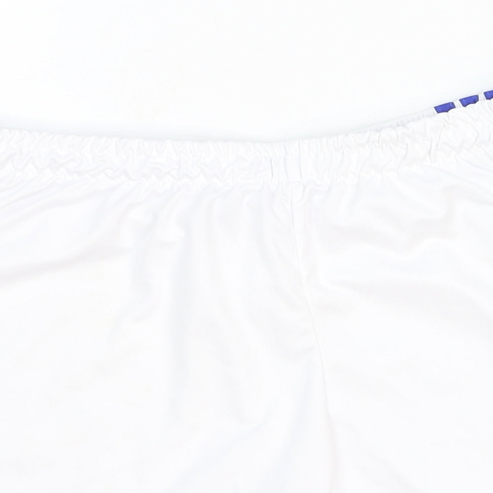 adidas Womens White Cotton Sweat Shorts Size 8 Regular