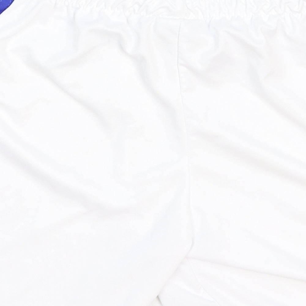adidas Womens White Cotton Sweat Shorts Size 8 Regular