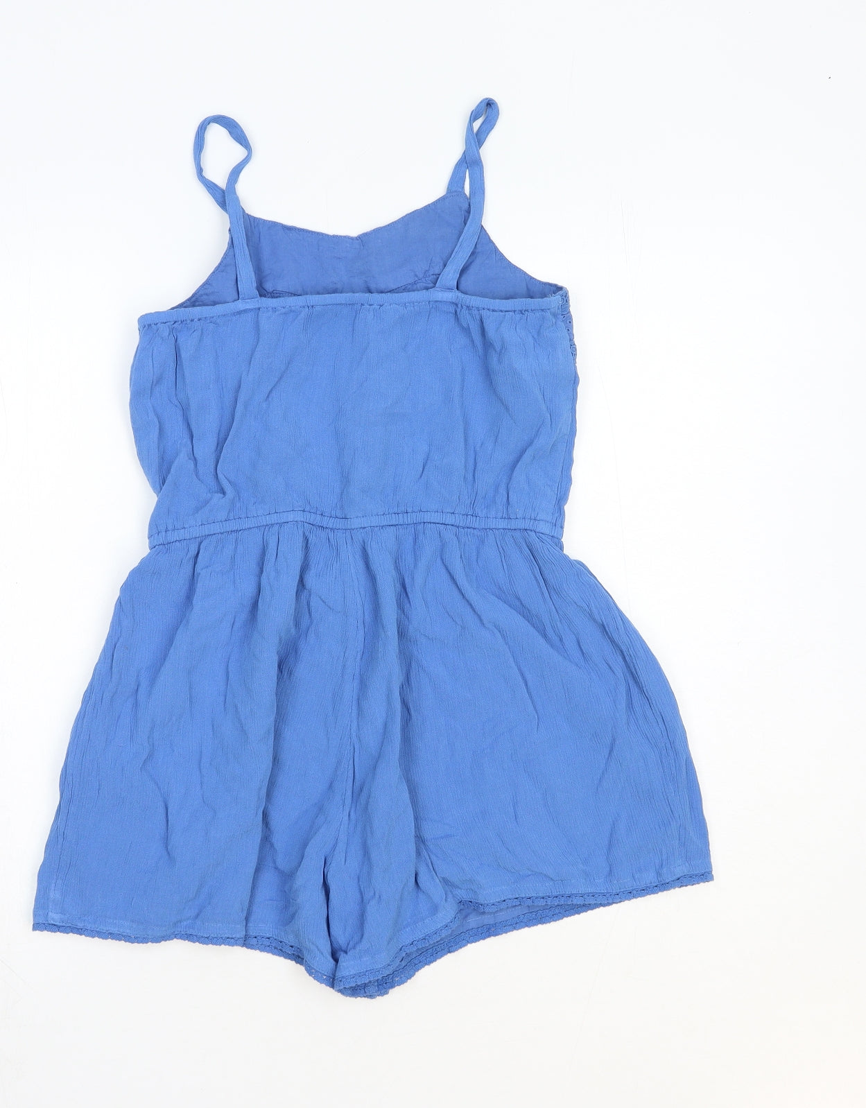 NEXT Girls Blue Cotton Playsuit One-Piece Size 11 Years Pullover