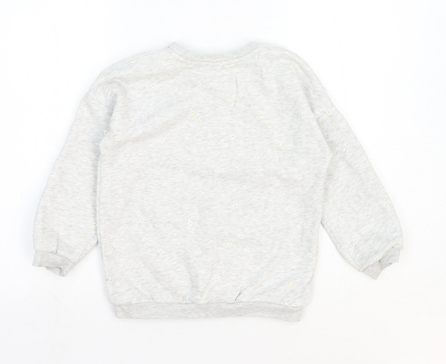 George Girls Grey Geometric Cotton Pullover Sweatshirt Size 5-6 Years Pullover - Oh Happy Daisy