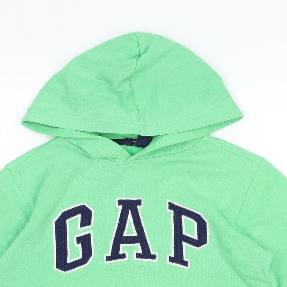 Gap Boys Green Cotton Pullover Hoodie Size M Pullover