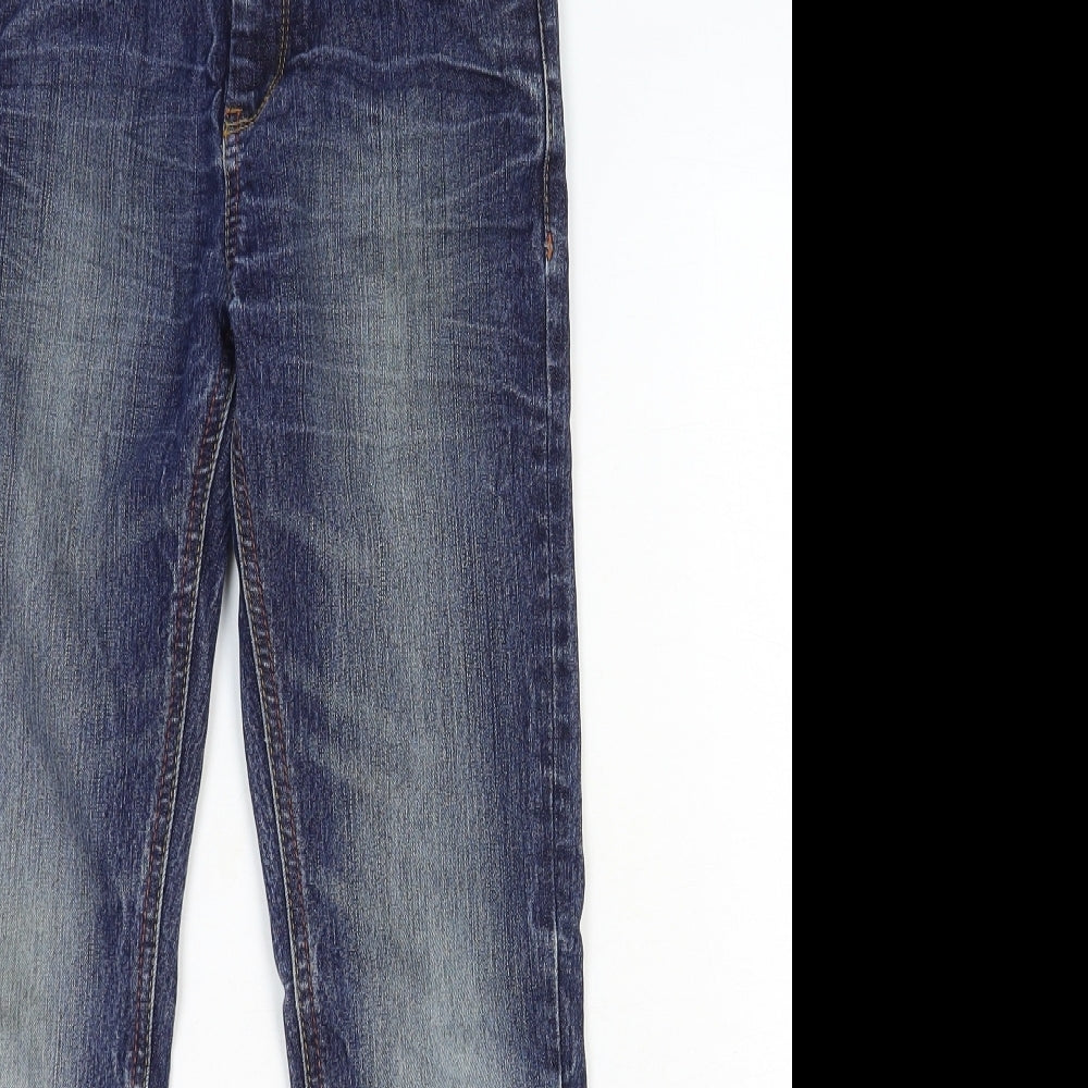 NEXT Boys Blue Cotton Straight Jeans Size 9 Years Regular Zip