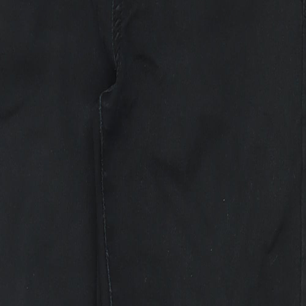 New Look Womens Black Cotton Skinny Jeans Size 12 Regular Zip