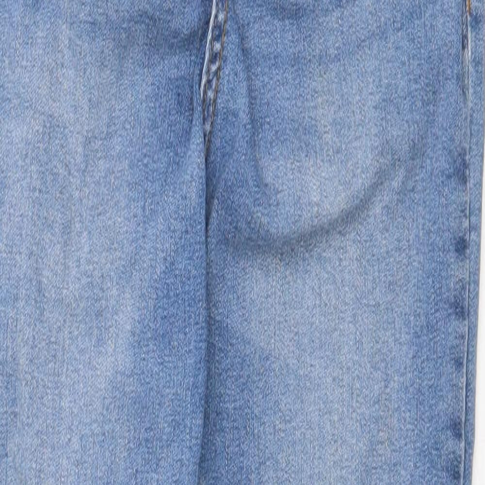 Denim & Co. Womens Blue Cotton Skinny Jeans Size 12 Regular Zip