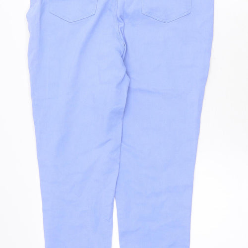 Preworn Womens Purple Cotton Jegging Jeans Size 34 in Regular Zip