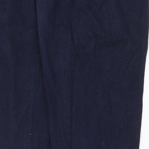 Topshop Womens Blue Cotton Skinny Jeans Size 30 in Regular Zip