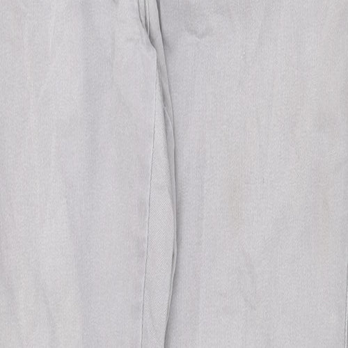 NEXT Womens Grey Cotton Skinny Jeans Size 12 Regular Zip