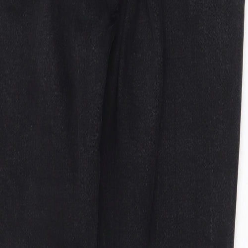Topshop Womens Black Cotton Skinny Jeans Size 28 in Regular Zip