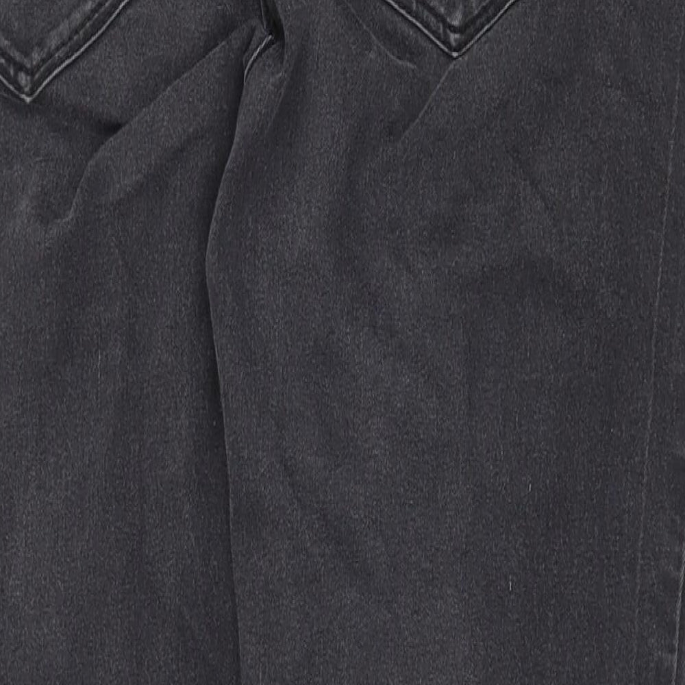 Papaya Womens Grey Cotton Skinny Jeans Size 14 Regular