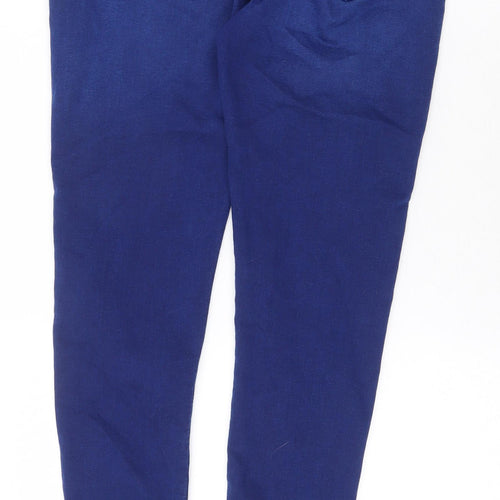 Dorothy Perkins Womens Blue Cotton Skinny Jeans Size 10 Regular Zip