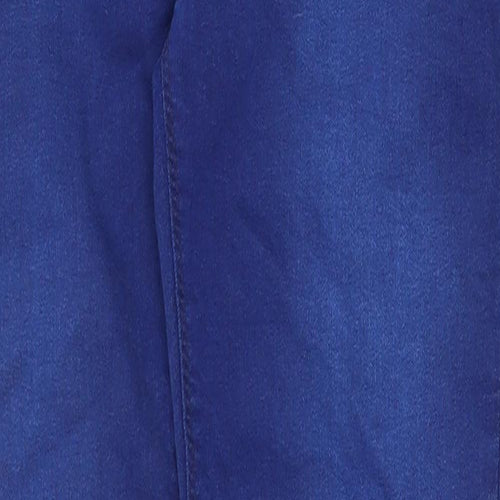 Dorothy Perkins Womens Blue Cotton Skinny Jeans Size 10 Regular Zip