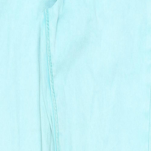 Topshop Womens Green Cotton Skinny Jeans Size 28 in Regular Zip