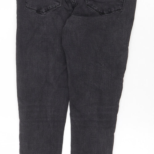 New Look Womens Grey Cotton Skinny Jeans Size 10 Regular Zip