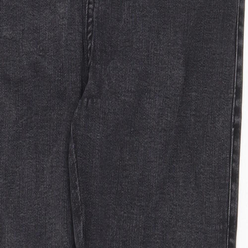 New Look Womens Grey Cotton Skinny Jeans Size 10 Regular Zip