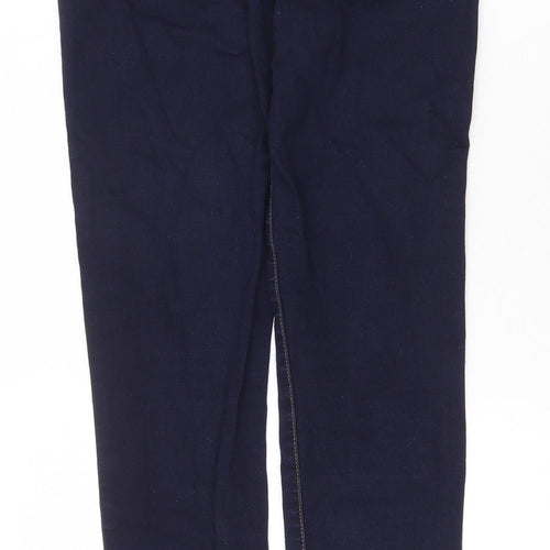 Denim & Co. Womens Blue Cotton Skinny Jeans Size 10 Regular Zip