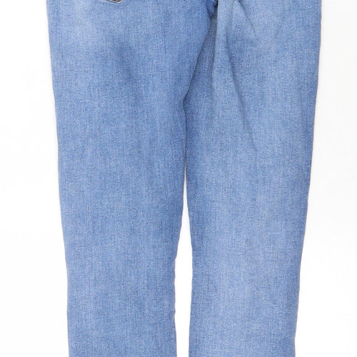 Denim & Co. Womens Blue Cotton Skinny Jeans Size 8 Regular Zip