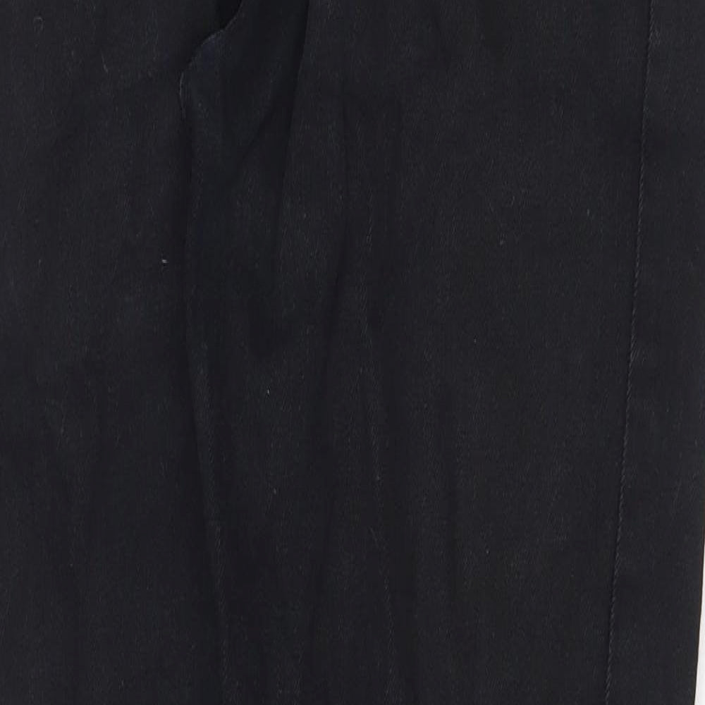NEXT Mens Black Cotton Straight Jeans Size 30 in Regular Zip