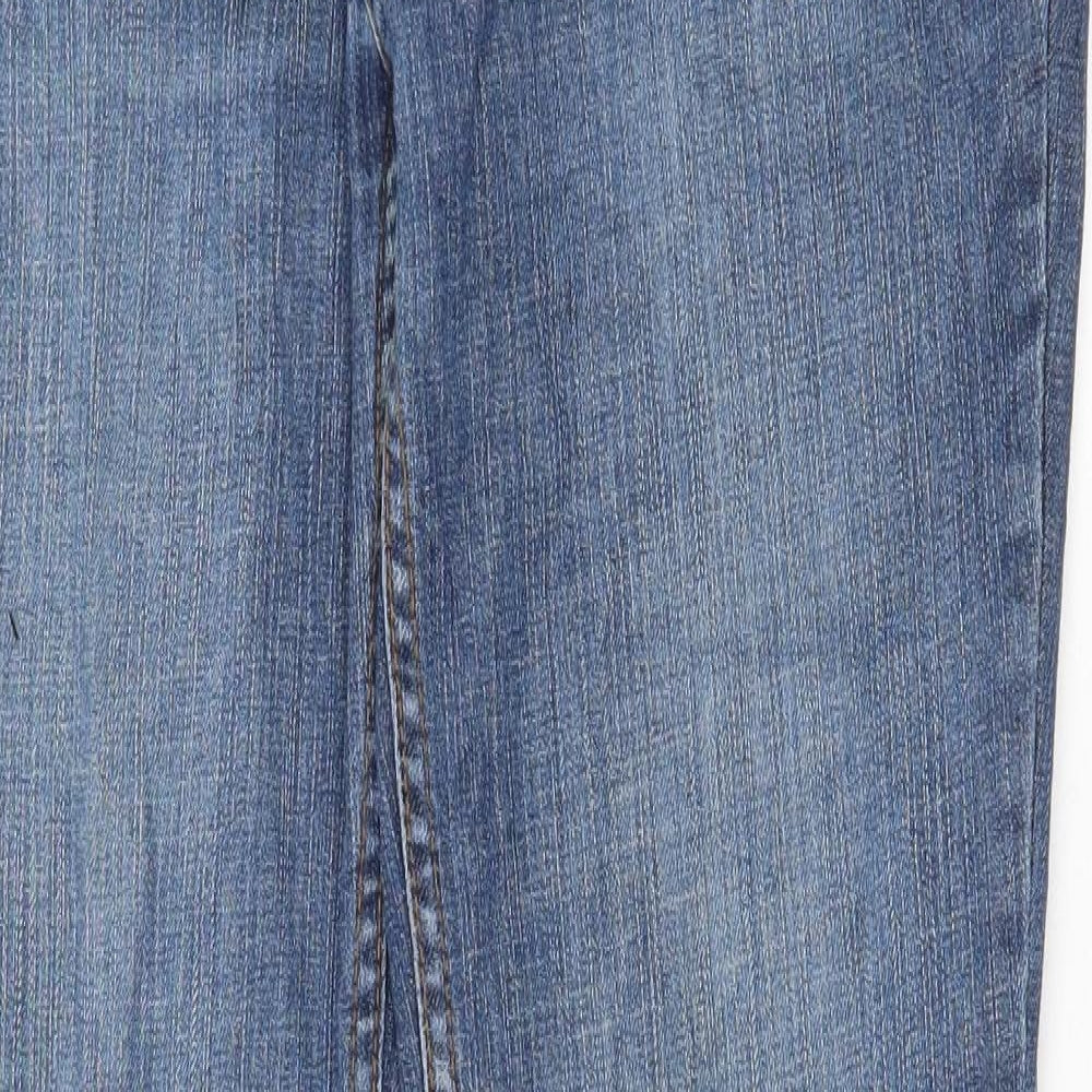RSQ Mens Blue Cotton Bootcut Jeans Size 32 in Regular Zip