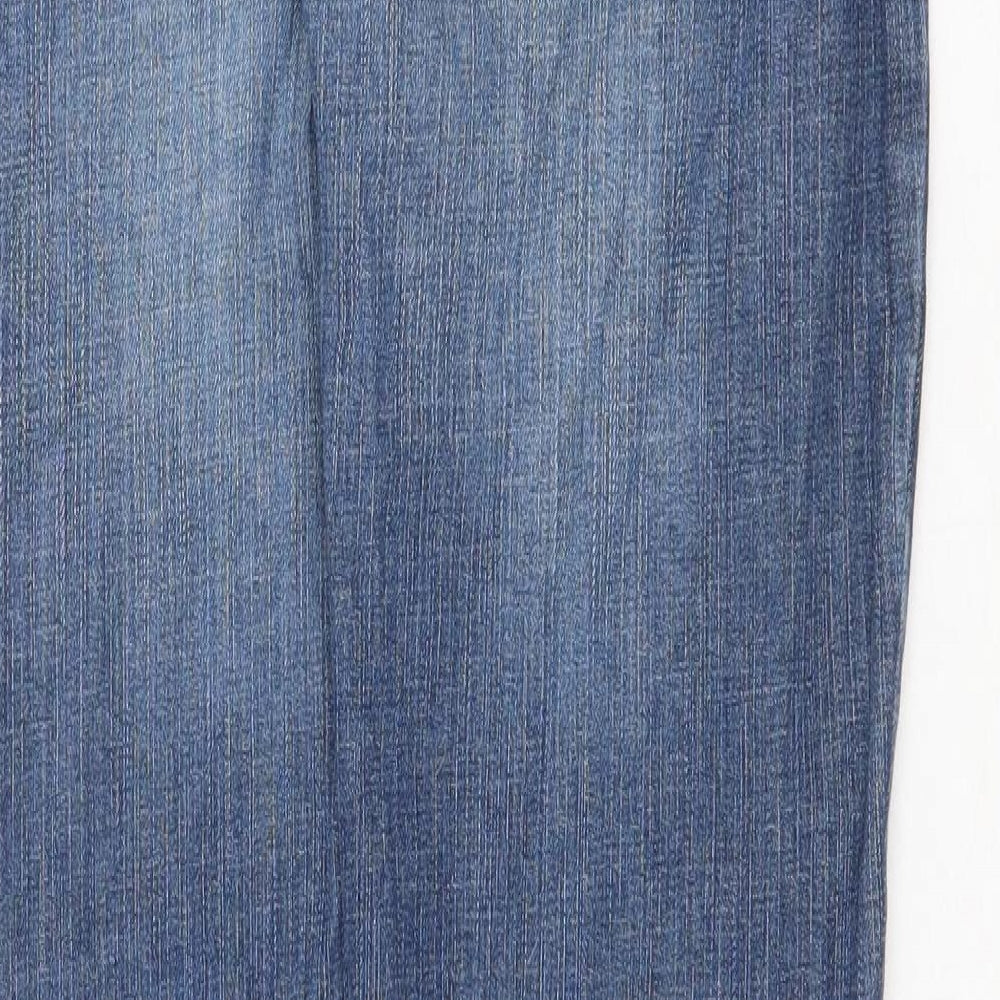 RSQ Mens Blue Cotton Bootcut Jeans Size 32 in Regular Zip