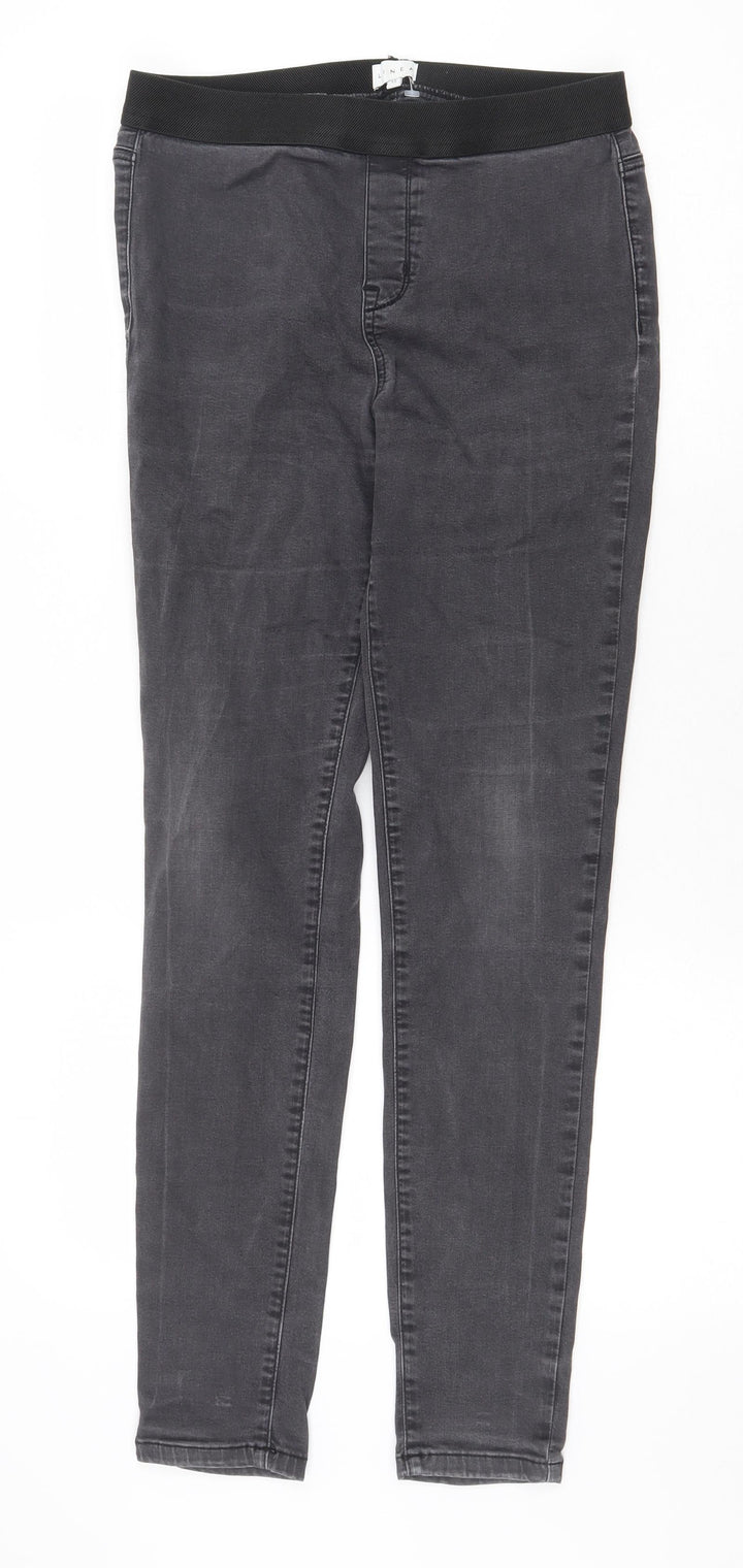 Linea Womens Grey Cotton Jegging Jeans Size 12 Regular