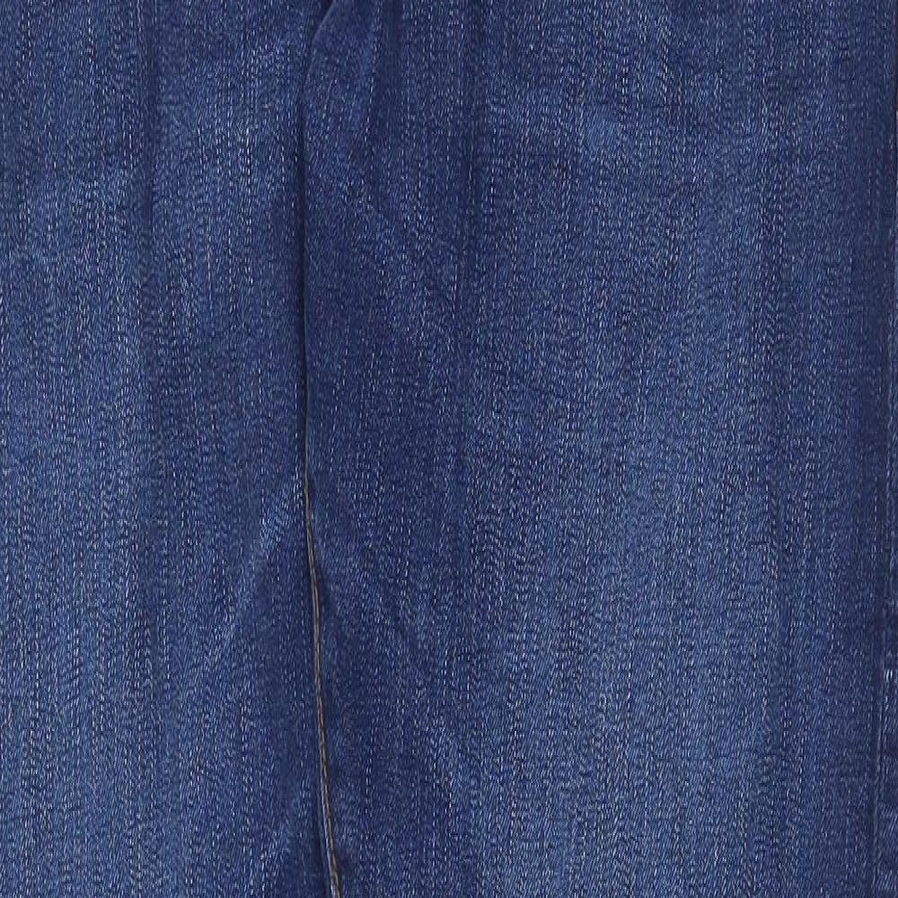 NEXT Mens Blue Cotton Straight Jeans Size 36 in Slim Zip