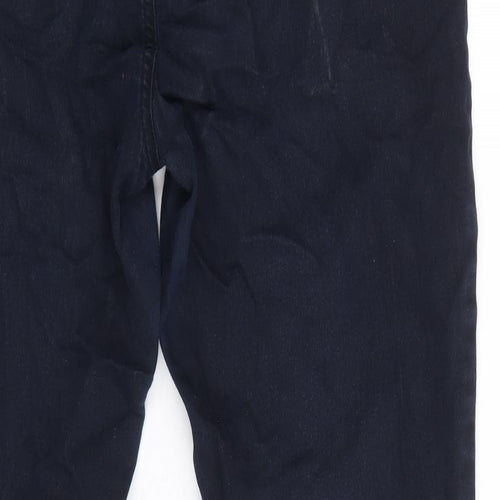 Peacocks Womens Blue Polyester Skinny Jeans Size 12 Regular Zip