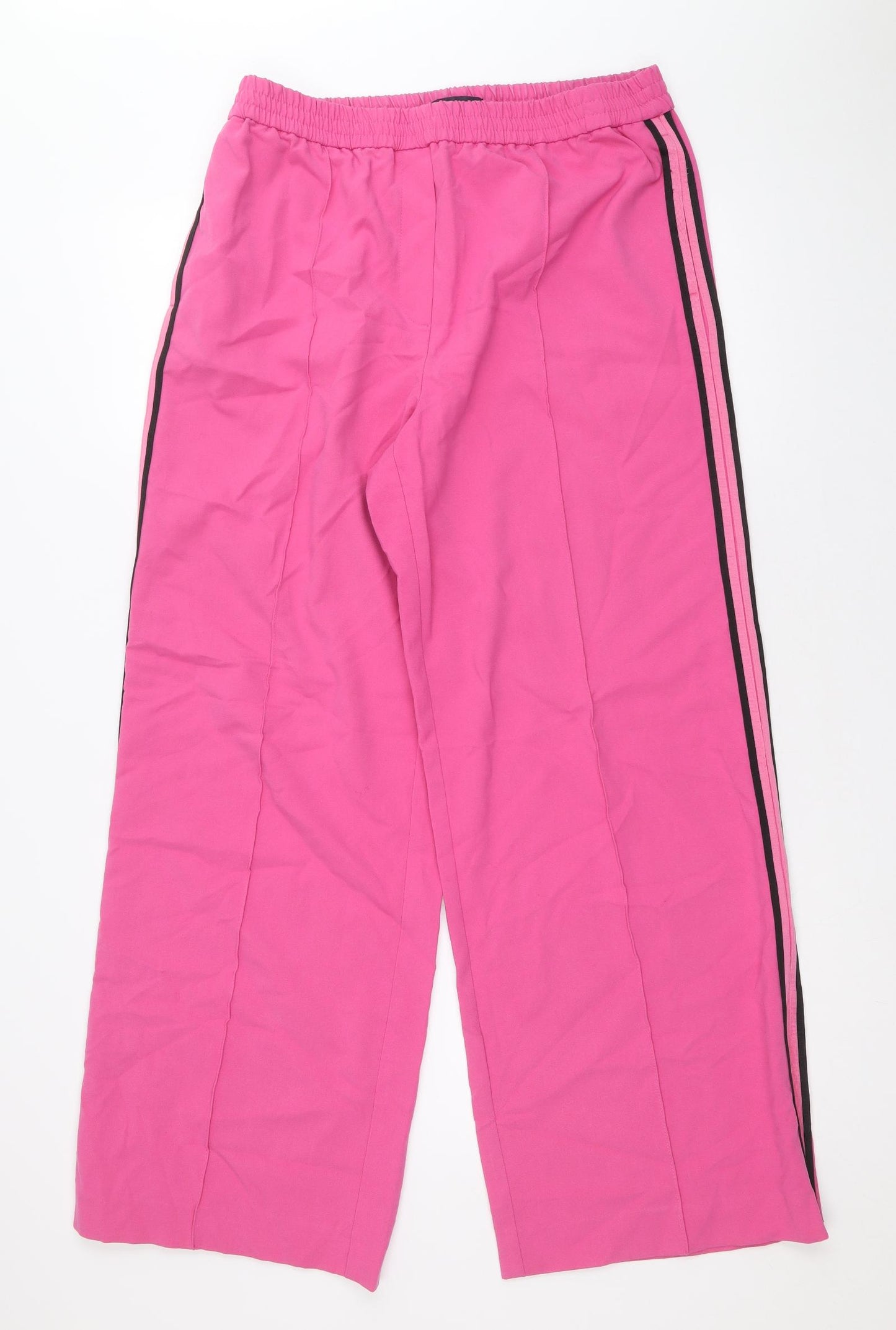 Marks and Spencer Womens Pink Polyester Sweatpants Trousers Size 16 Regular