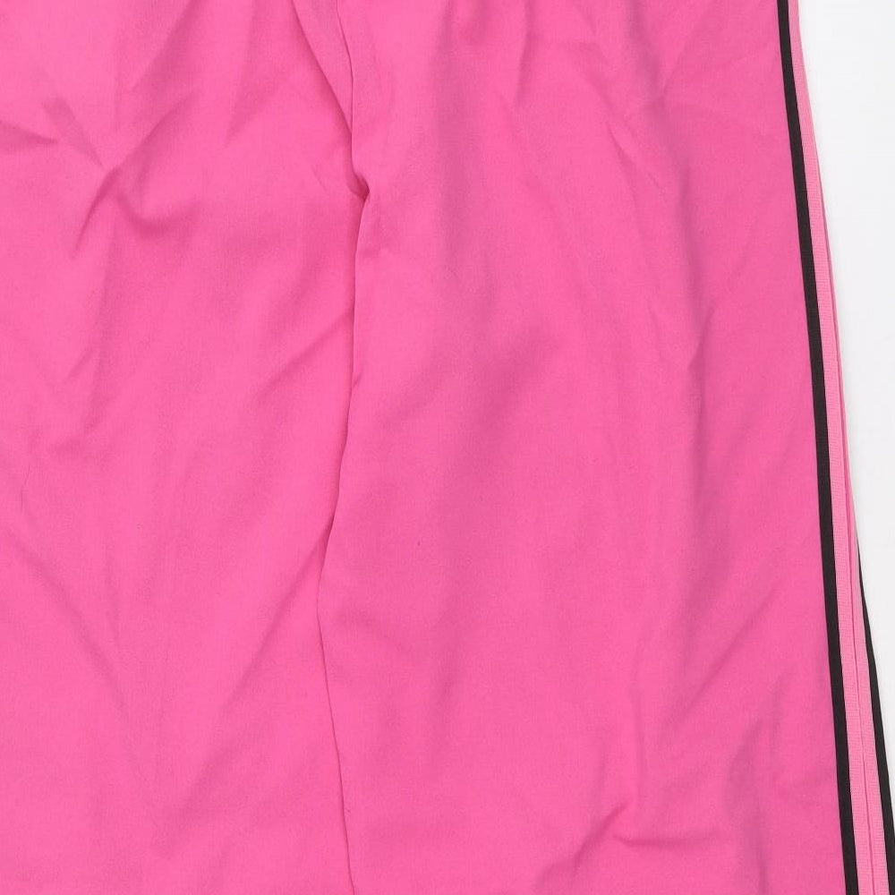 Marks and Spencer Womens Pink Polyester Sweatpants Trousers Size 16 Regular