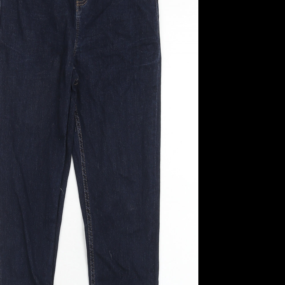 NEXT Girls Blue Cotton Skinny Jeans Size 15 Years Regular Zip