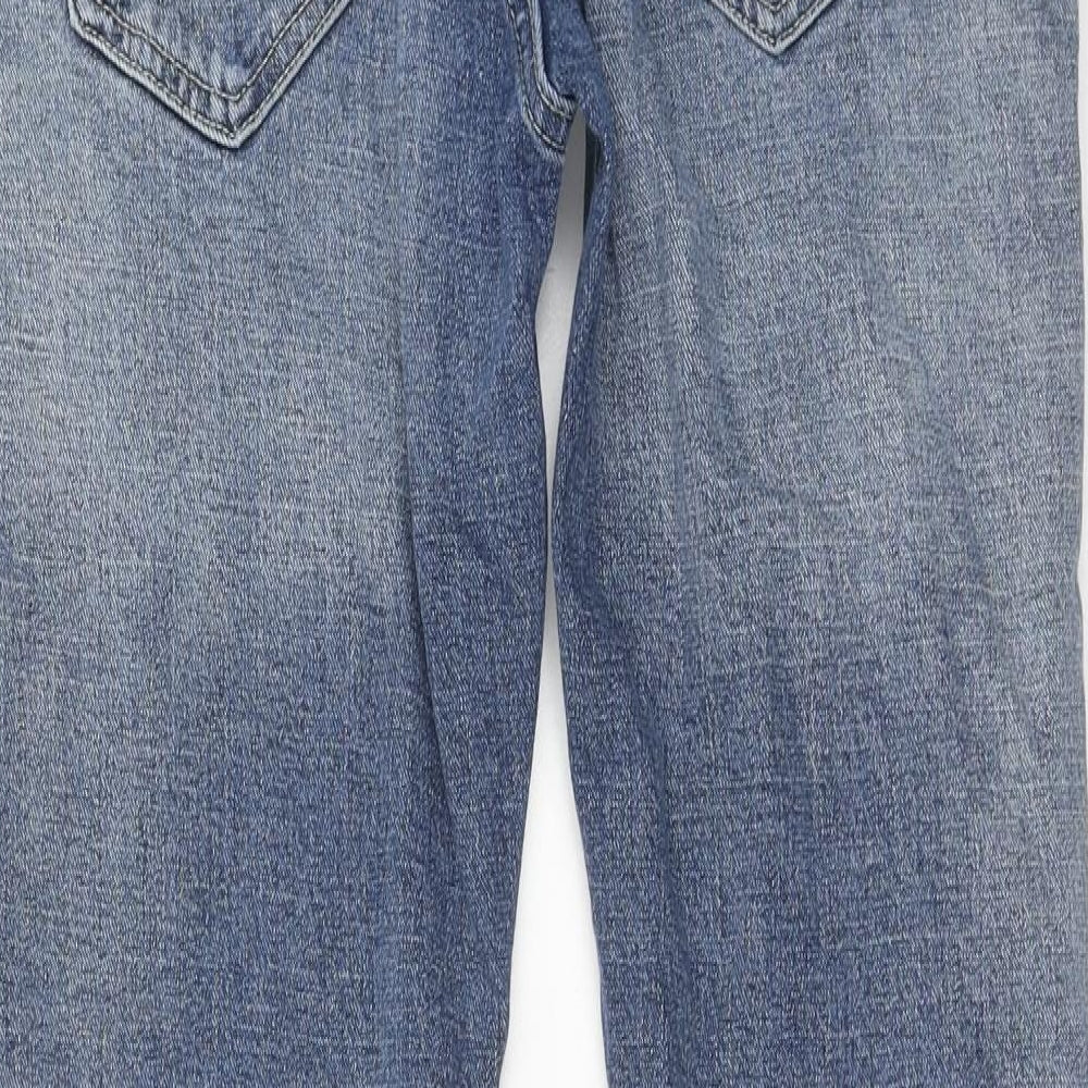 NEXT Mens Blue Cotton Skinny Jeans Size 32 in L31 in Regular Button