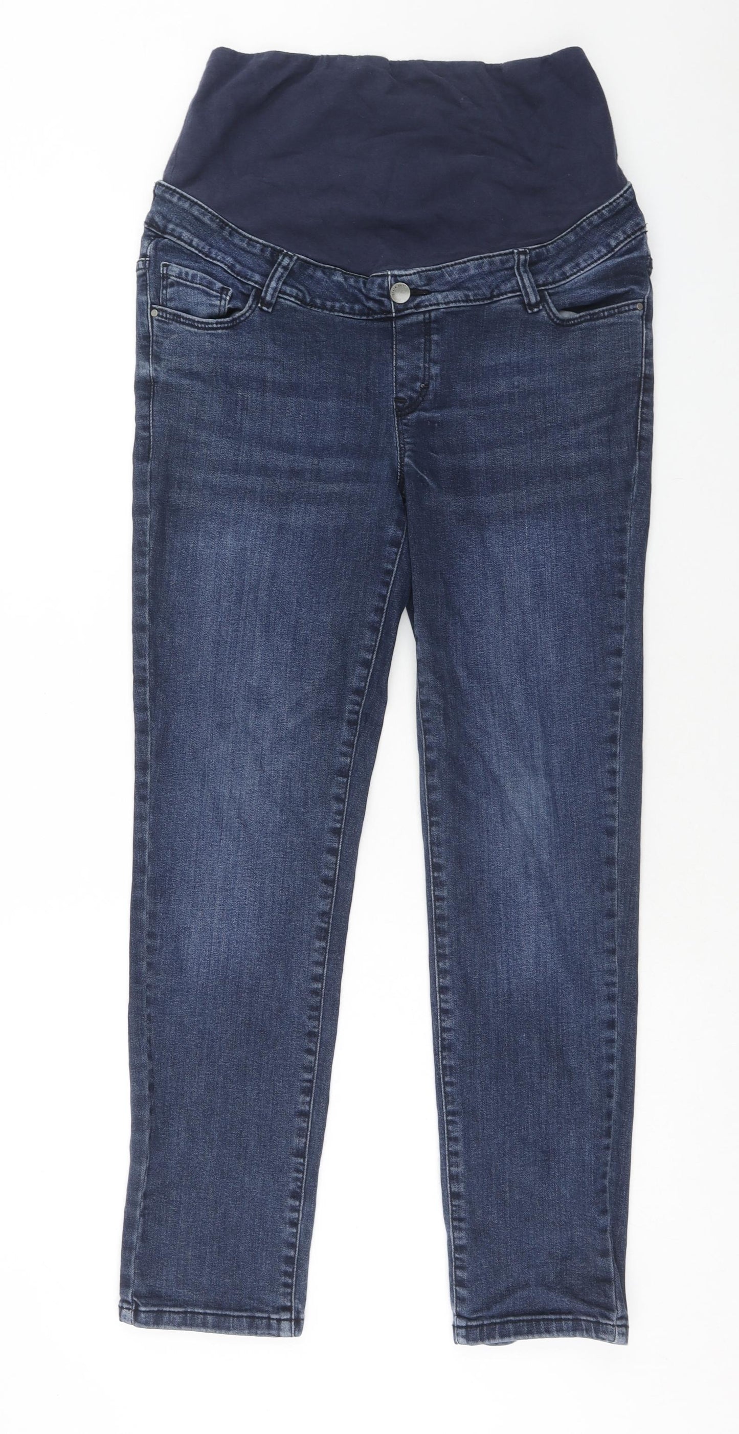 TU Womens Blue Cotton Skinny Jeans Size 12 Regular