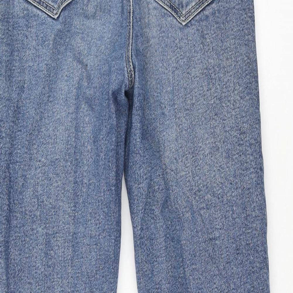 Stradivarius Womens Blue Cotton Skinny Jeans Size 8 Regular Zip