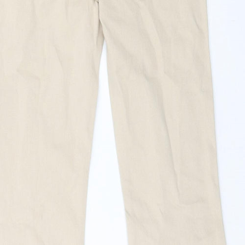 Preworn Womens Brown Cotton Wide-Leg Jeans Size 30 in Regular Zip